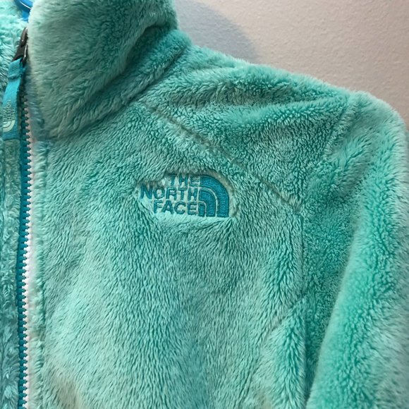 The North Face Girls' Fleece Coat | Mint Full Zip  Youth Jacket - Picture 3 of 6
